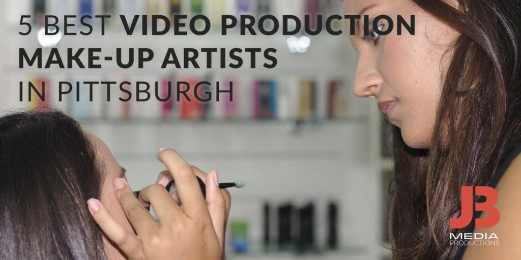 Make up artist on a video shoot.